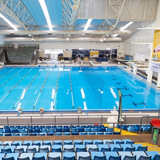 HBF Stadium indoor dive pool and dive towers
