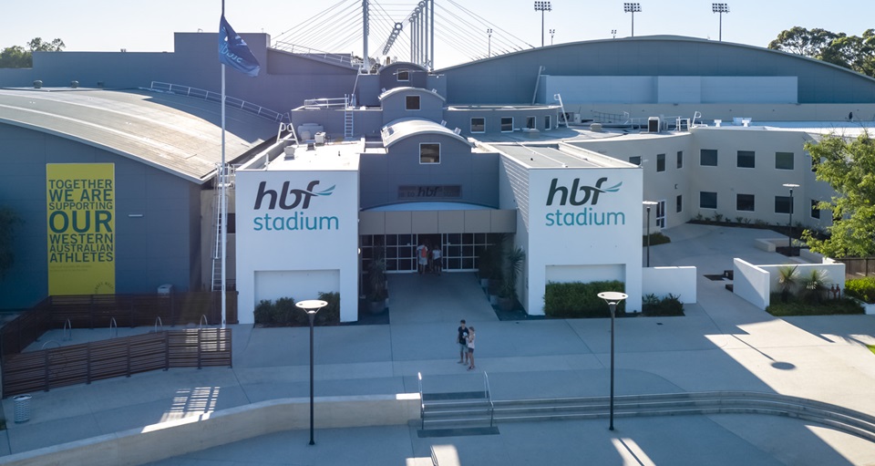 HBF Stadium front of venue